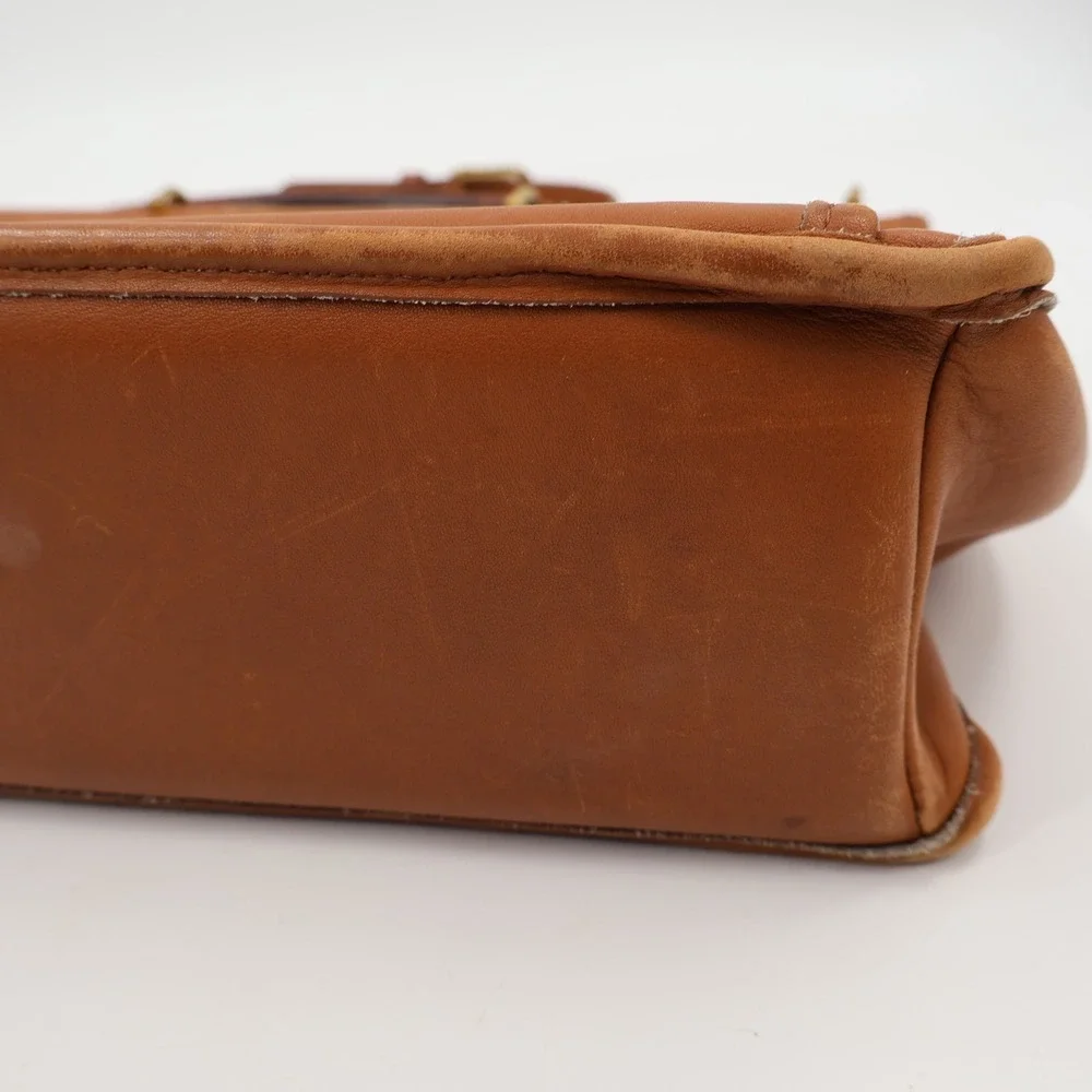Coach Beekman Briefcase Mens Large‎ British Tan Vintage Leather Bag 5266 USA